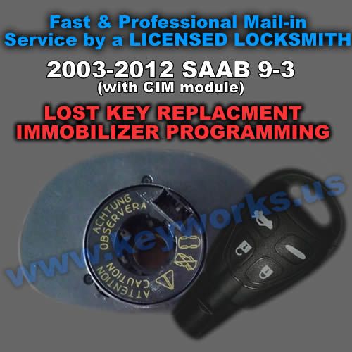 Saab 9-5 (CIM) (03-12) Key Replacement